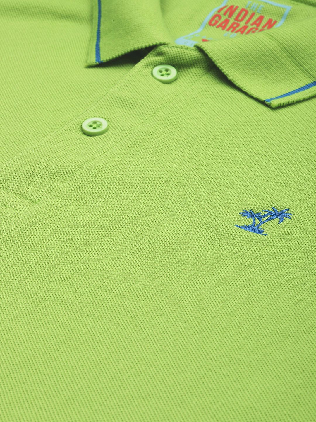The Indian Garage Co Men Printed Polo Collar T-shirt