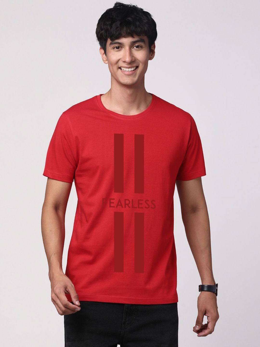 ADRO Men Graphic Printed Round Neck T-shirt