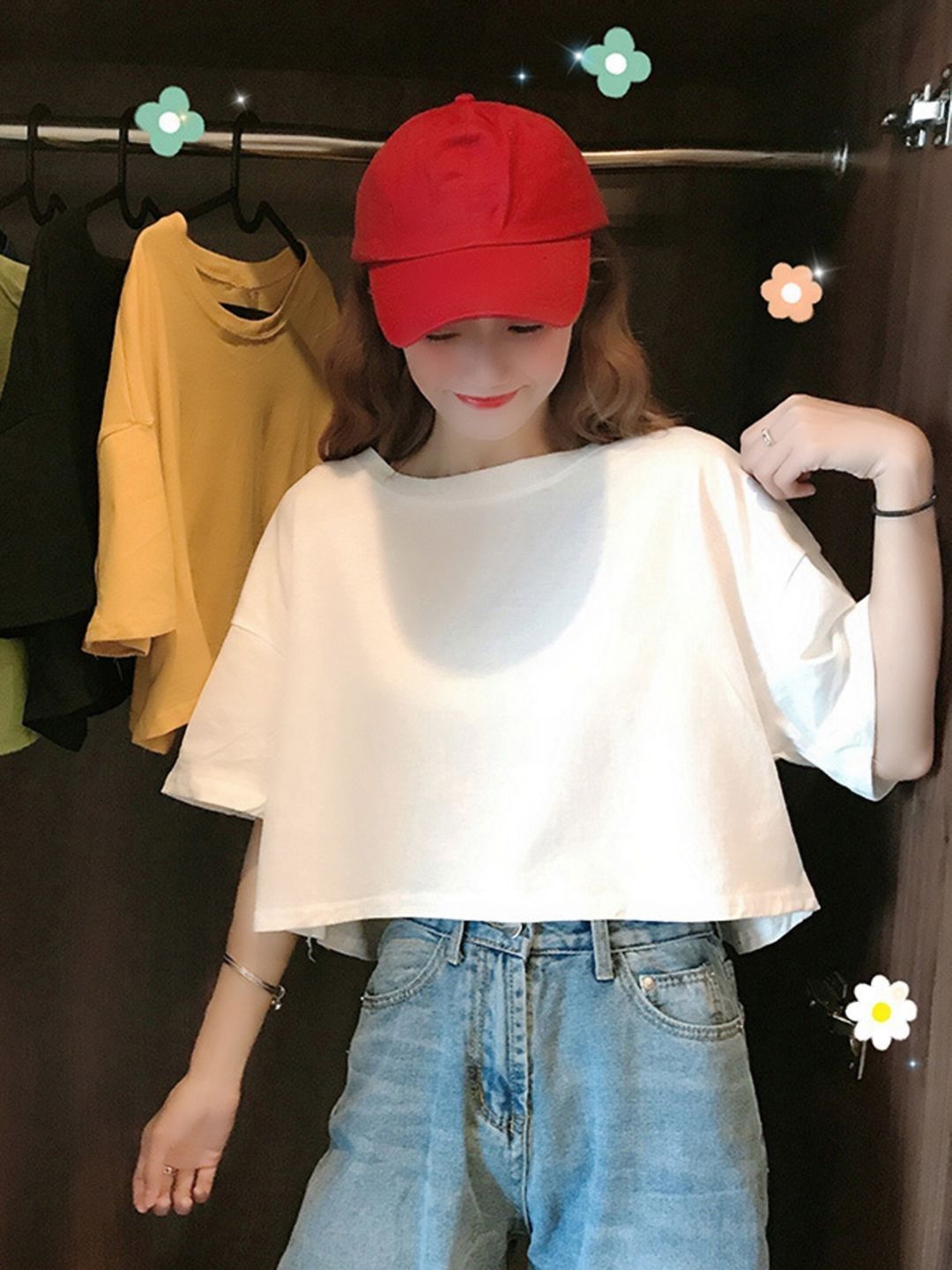DressBerry Women Extended Sleeves Pockets T-shirt