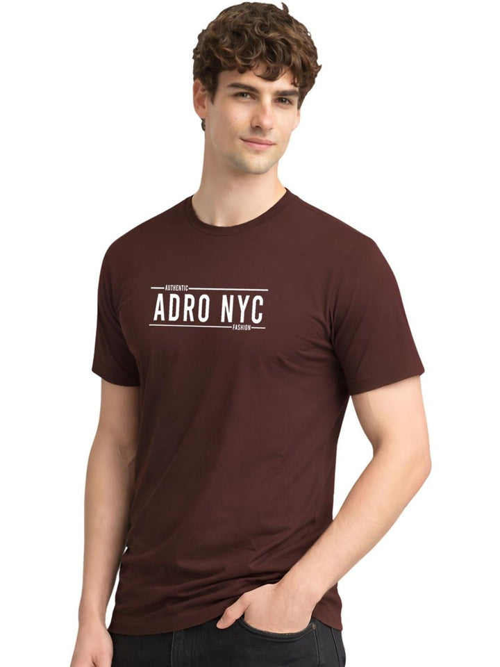 ADRO Men Typography Printed T-shirt