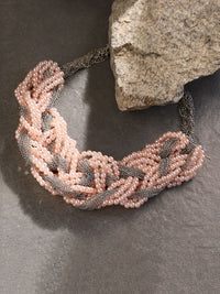 SOHI Silver-Paras Kalung Pernyataan Beaded Beaded Beaded