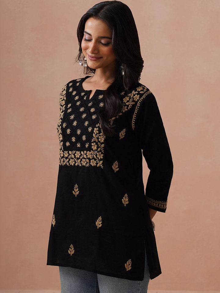 House of Chikankari Women Ethnic Motifs Embroidered Thread Work Kurta
