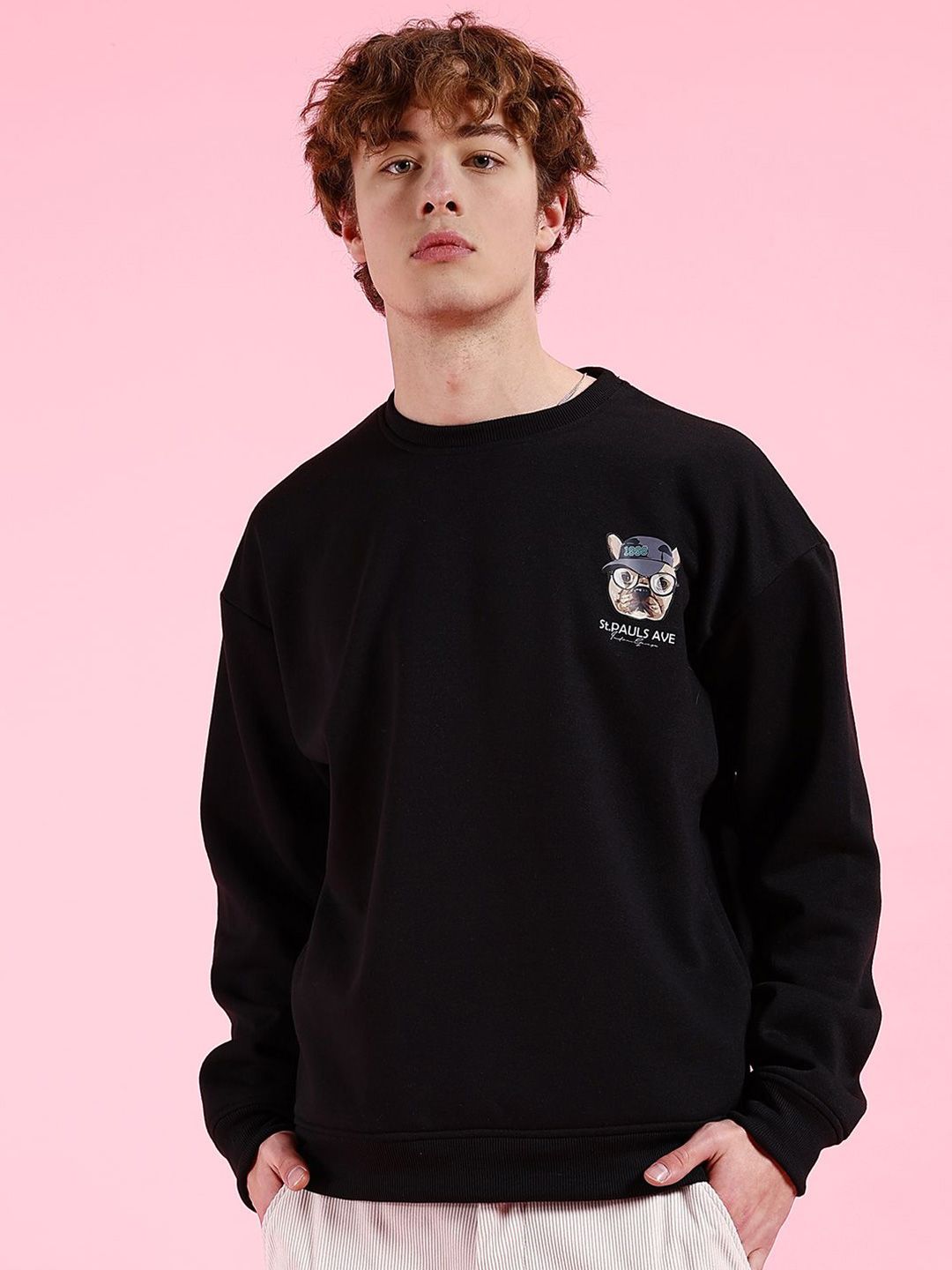 The Indian Garage Co Men Printed Pullover Sweatshirt