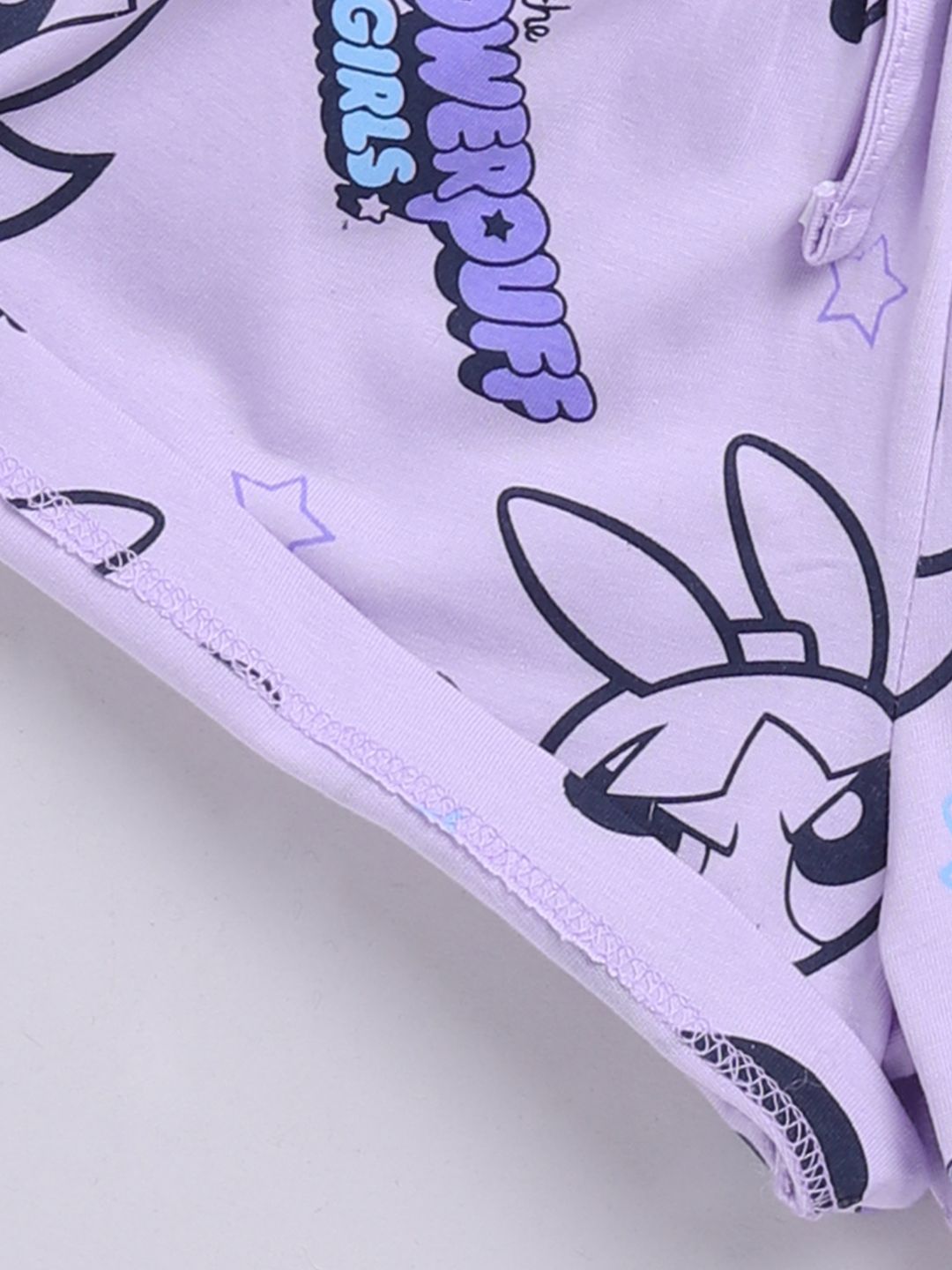 Happy Faces Girls Powerpuff Girls Printed Pure Cotton Shorts