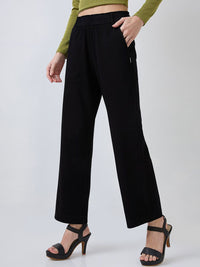SPYKAR Women Straight Fit Wide Leg Trousers