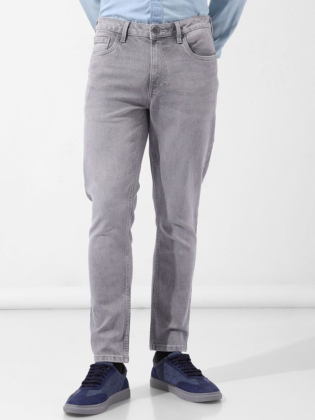 The Indian Garage Co Men Slim Fit Mid-Rise Stretchable Jeans