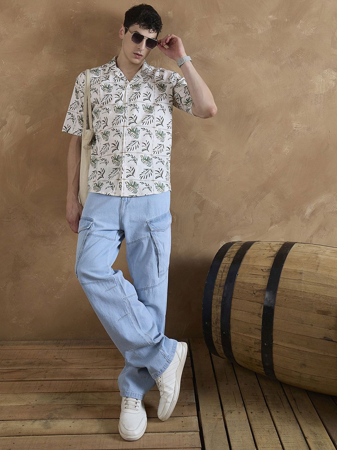 DENNISON Men Baggy Fit Cargo Jeans