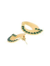 Anouk Gold-Plated Artificial Stones Studded Contemporary Studs