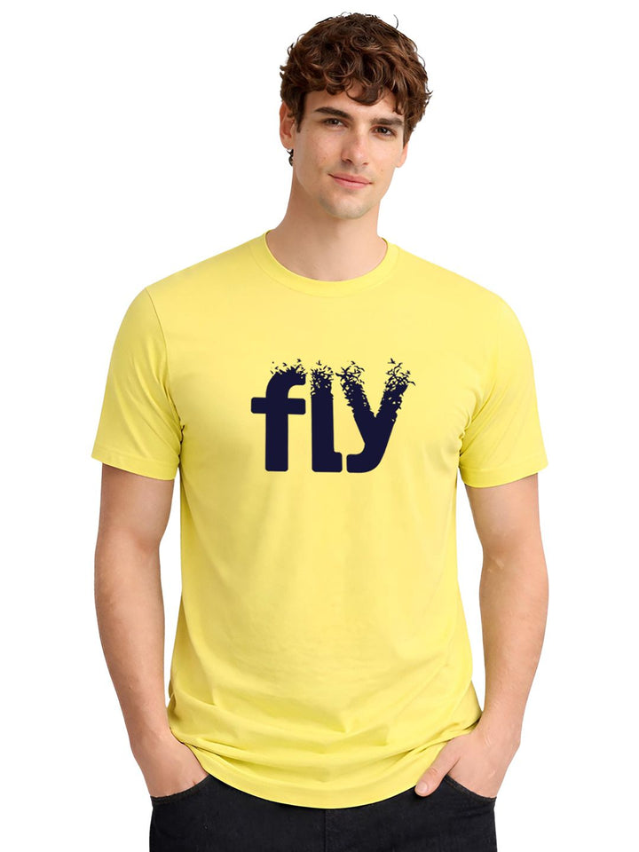 ADRO Men Typography Printed T-shirt