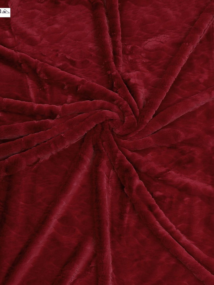 Monte Carlo Red Heavy Winter Double Bed Blanket
