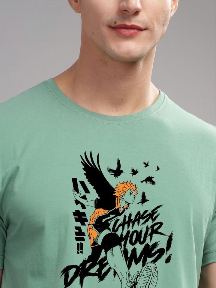 ADRO Men Printed Applique T-shirt