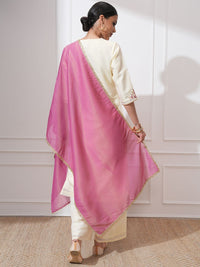 Vishudh Women Ethnic Motifs Embroidered Regular Thread Work Kurta with Trousers & With Dupatta