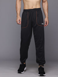 HRX by Hrithik Roshan Men Brand Logo Printed Detail Mid-Rise Rapid-Dry Training Joggers