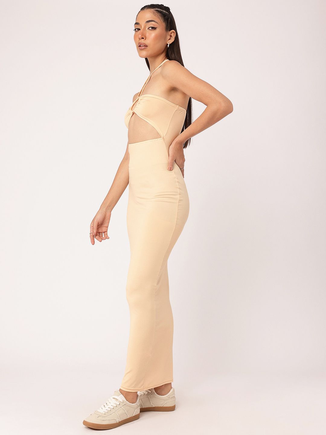 DressBerry Cutout-Couture Slinky Bodycon Bliss Dress
