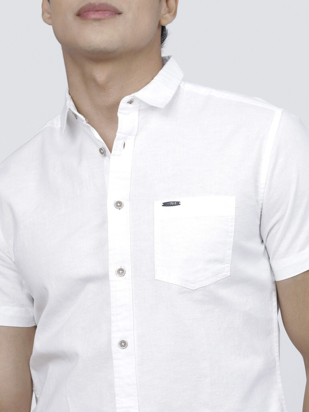 The Indian Garage Co Solid Pure Cotton Casual Shirt