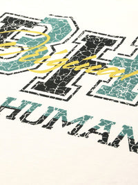 Being Human Brand Logo Printed Drop-Shoulder Sleeves Pure Cotton T-shirt
