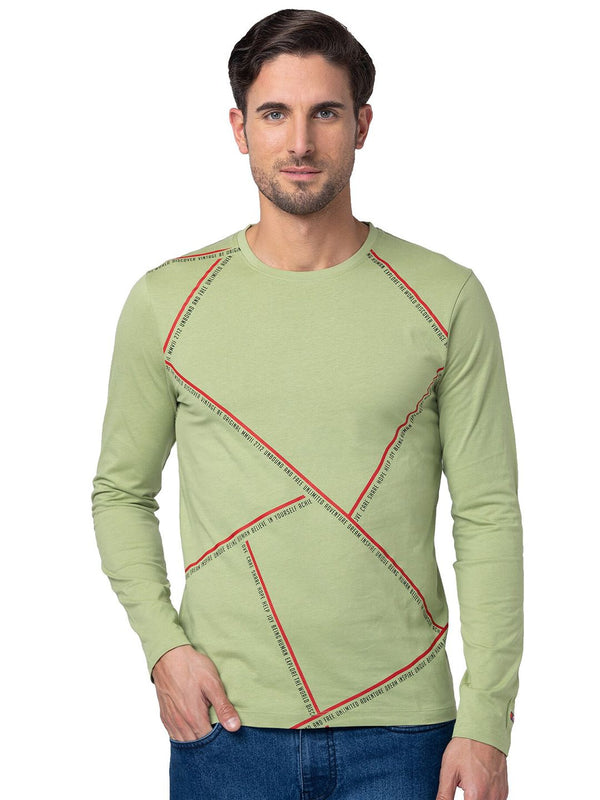 Being Human Slim Fit Typography Printed Pure Cotton Round Neck T-shirt