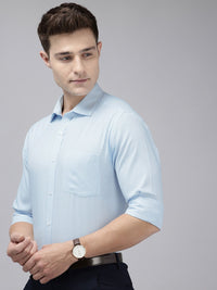 Park Avenue Slim Fit Self Design Textured Opaque Formal Shirt