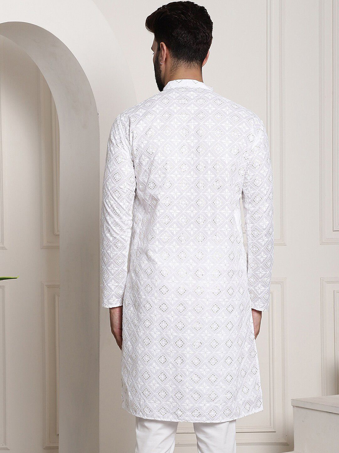 SOJANYA Printed Chikankari Kurta
