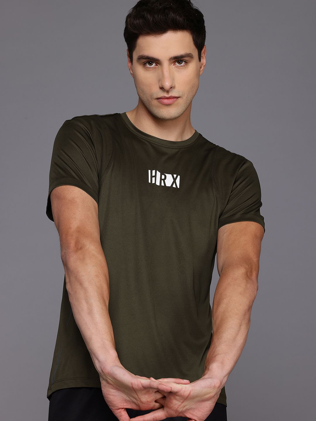 HRX by Hrithik Roshan Printed Rapid-Dry Training T-shirt
