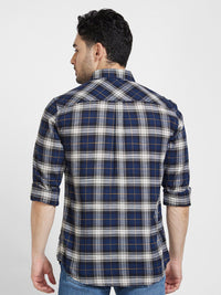 SPYKAR Tartan Checked Cotton Classic Opaque Casual Shirt