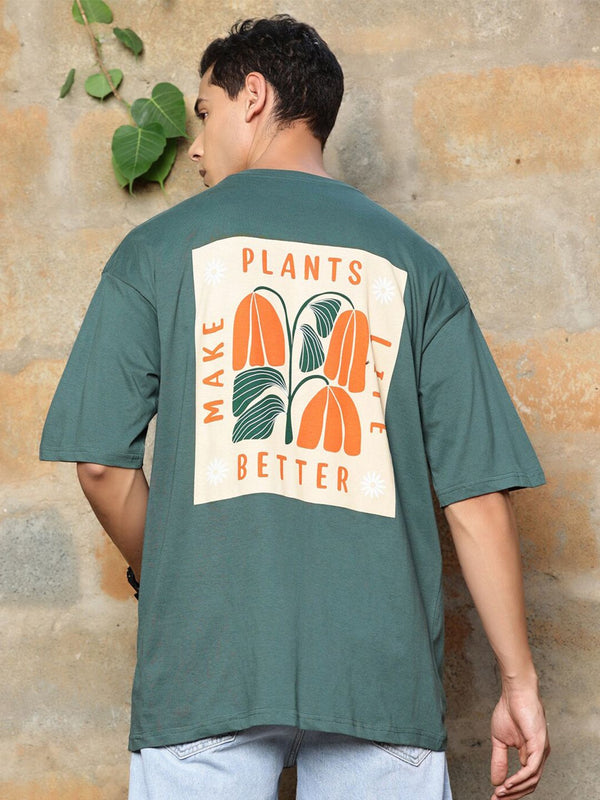 Thomas Scott Graphic Printed Drop-Shoulder Sleeves Oversized Pure Cotton T-shirt