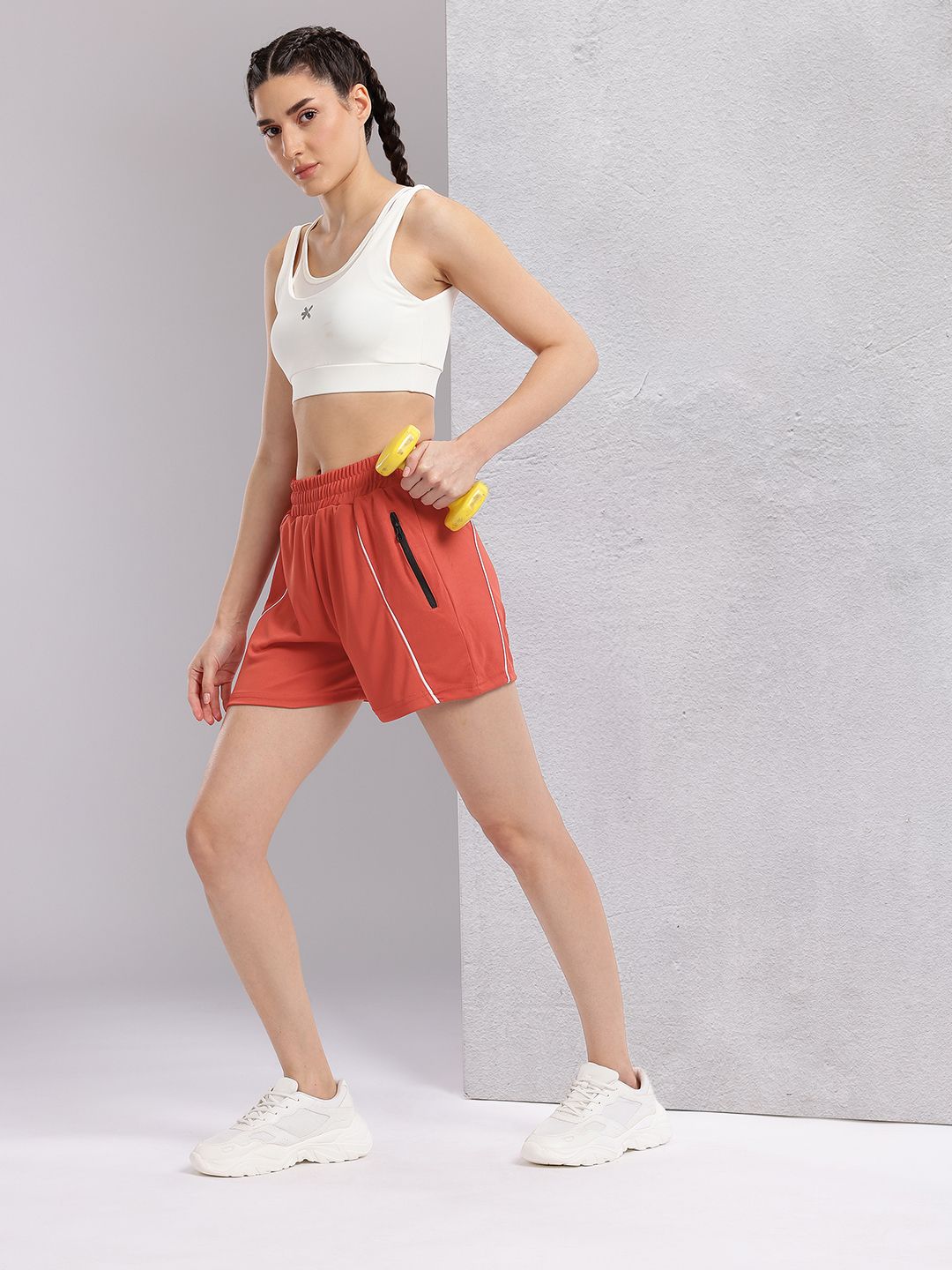 HRX by Hrithik Roshan Women Piping Detail Training Shorts