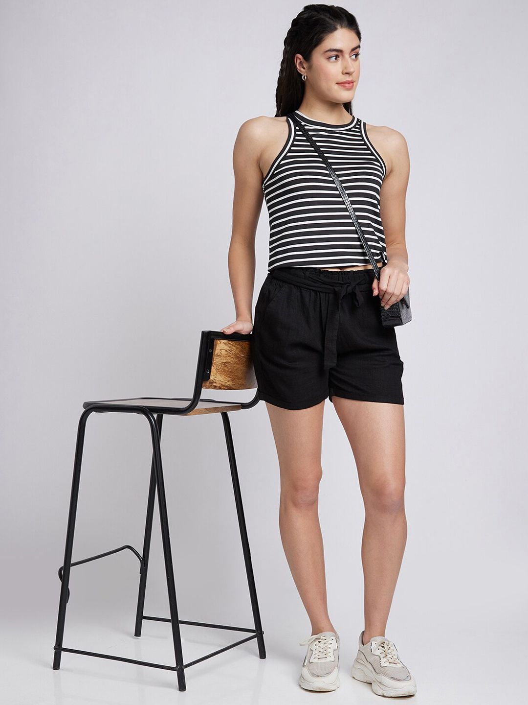 SPYKAR Women Regular Fit Mid-Rise Shorts