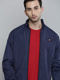 The Indian Garage Co Men Zip-Front Slim Fit Bomber Jacket
