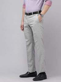 Park Avenue Men Checked Formal Trousers
