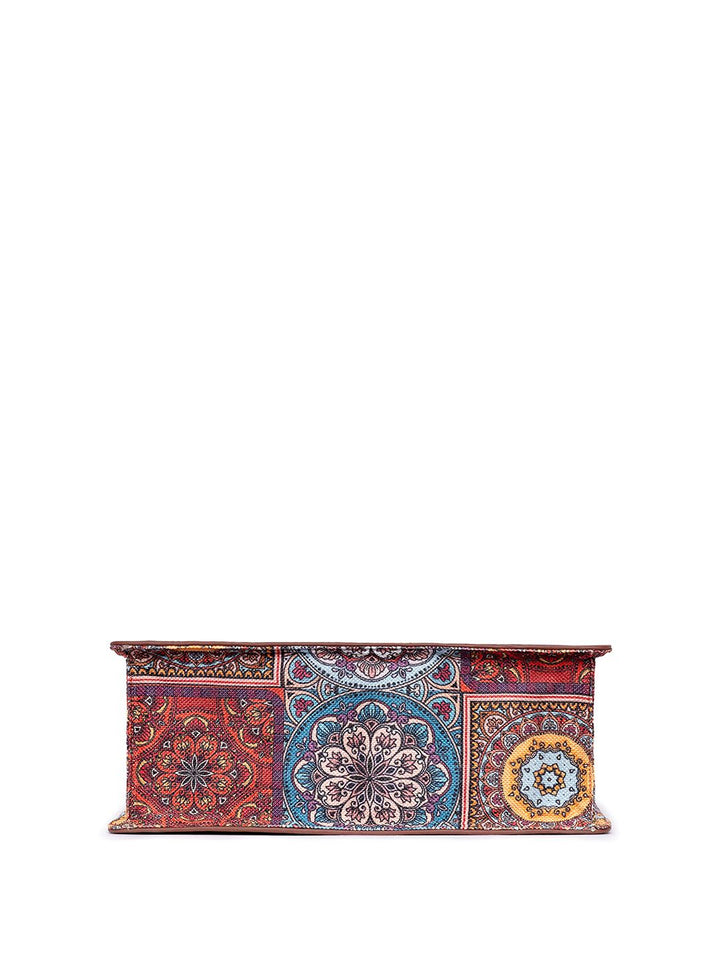ZOUK Ethnic Printed Structured Shoulder Bag Bag