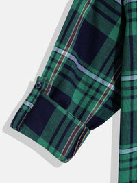 Monte Carlo Boys Tartan Checked Casual Smart Fit Shirt
