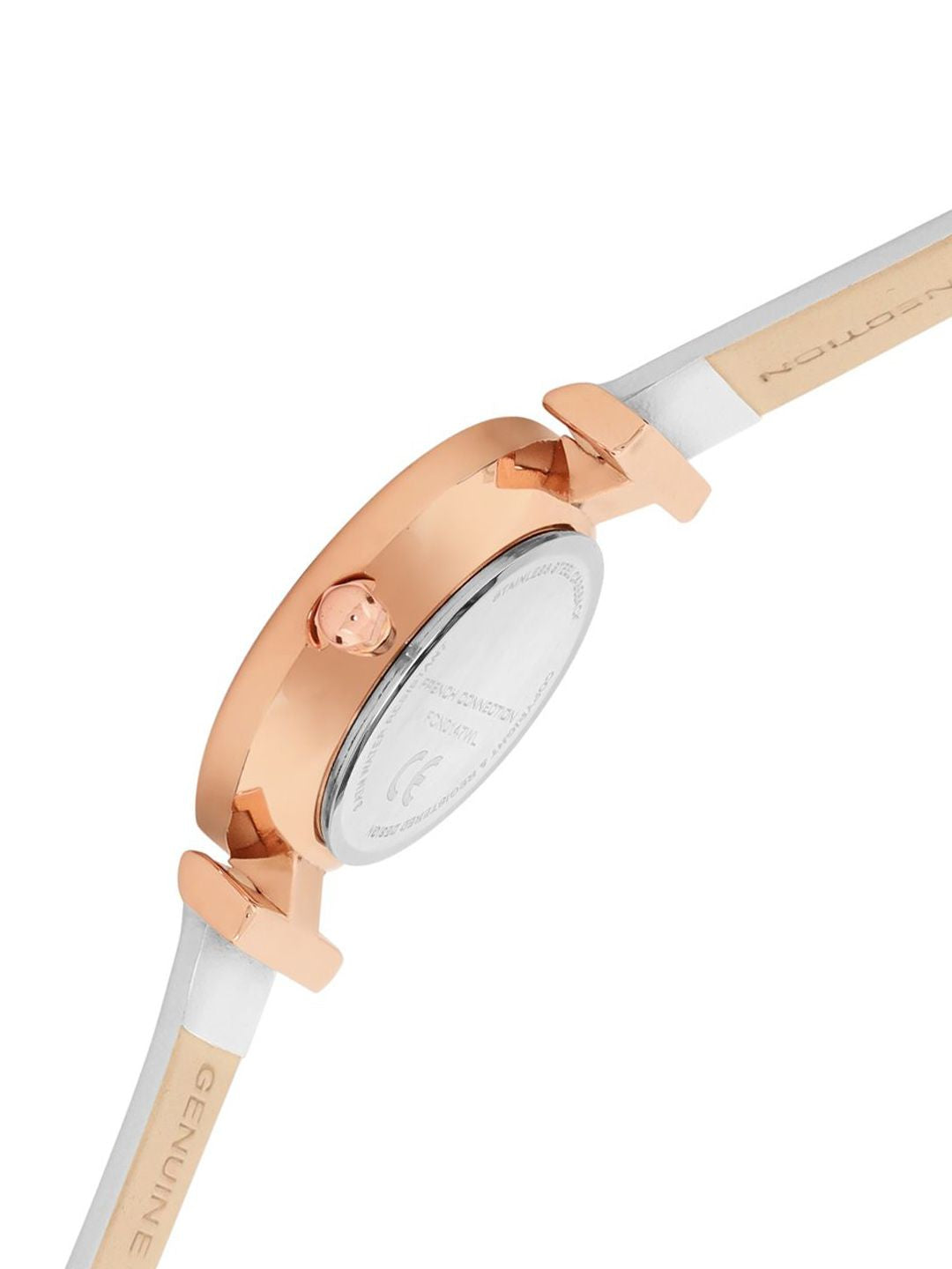 French Connection Women Mother of Pearl Dial &  Reset Time Analogue Watch FCN0147WL
