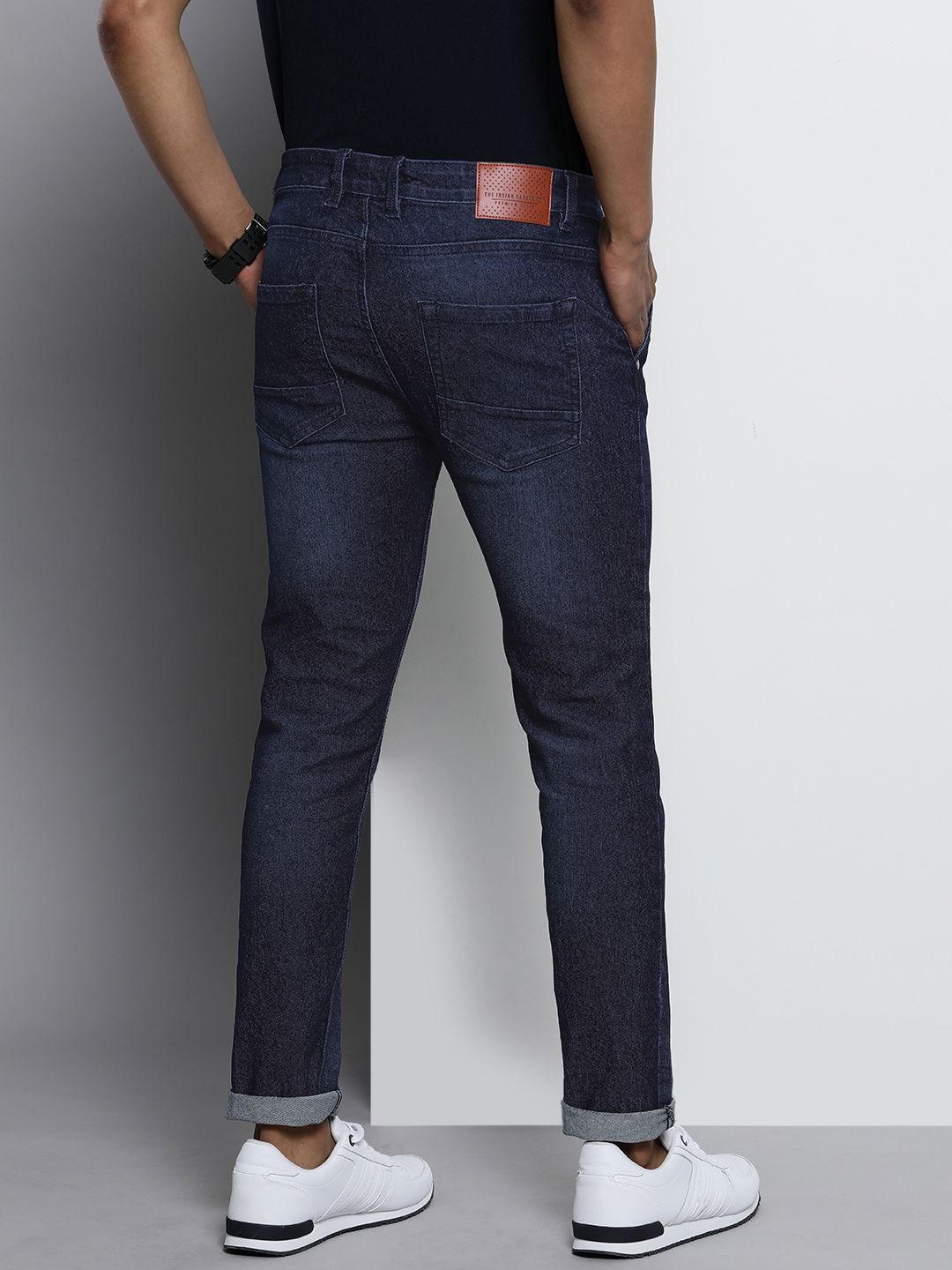 The Indian Garage Co Men Blue Slim Fit Stretchable Jeans
