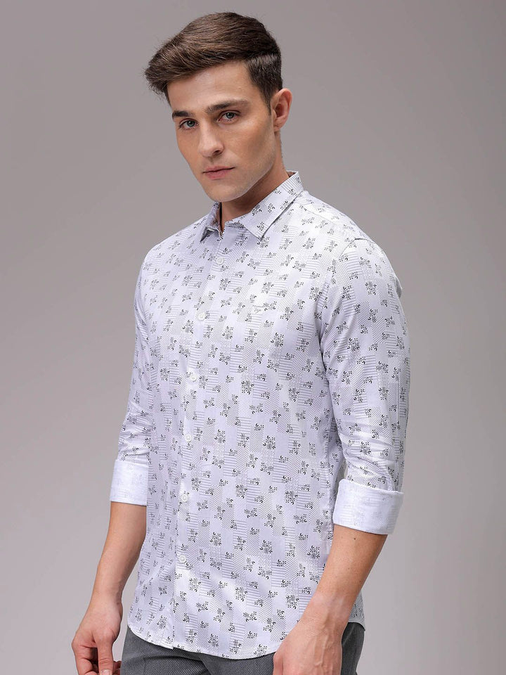 The Indian Garage Co Men Slim Fit Opaque Printed Casual Shirt