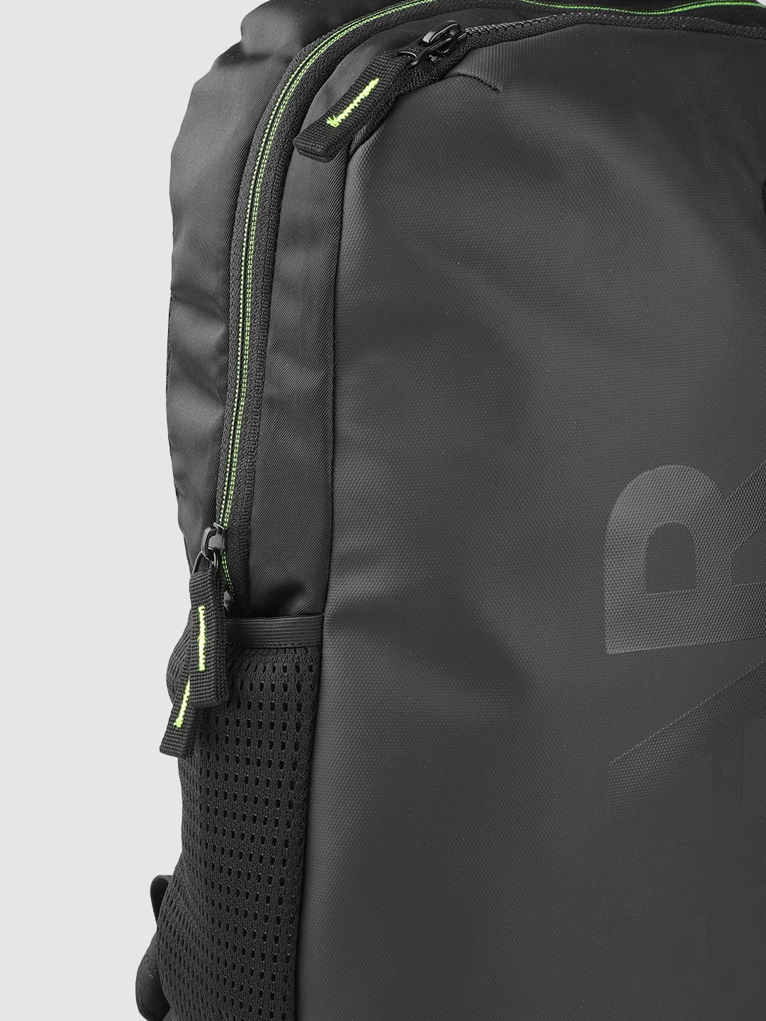 Gear Unisex Black & Fluorescent Green Brand Logo Print Parker Executive Backpack