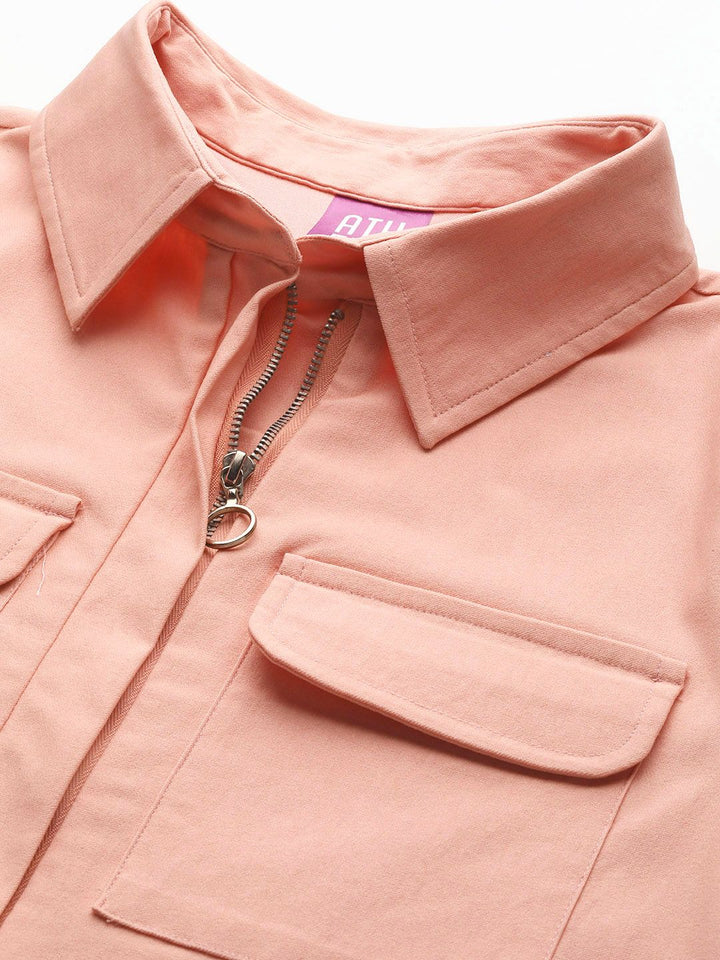 Athena Pink Basic Jumpsuit