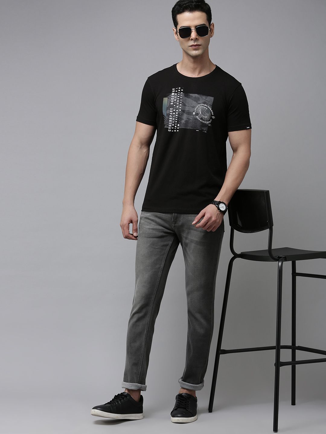 SPYKAR Printed T-shirt