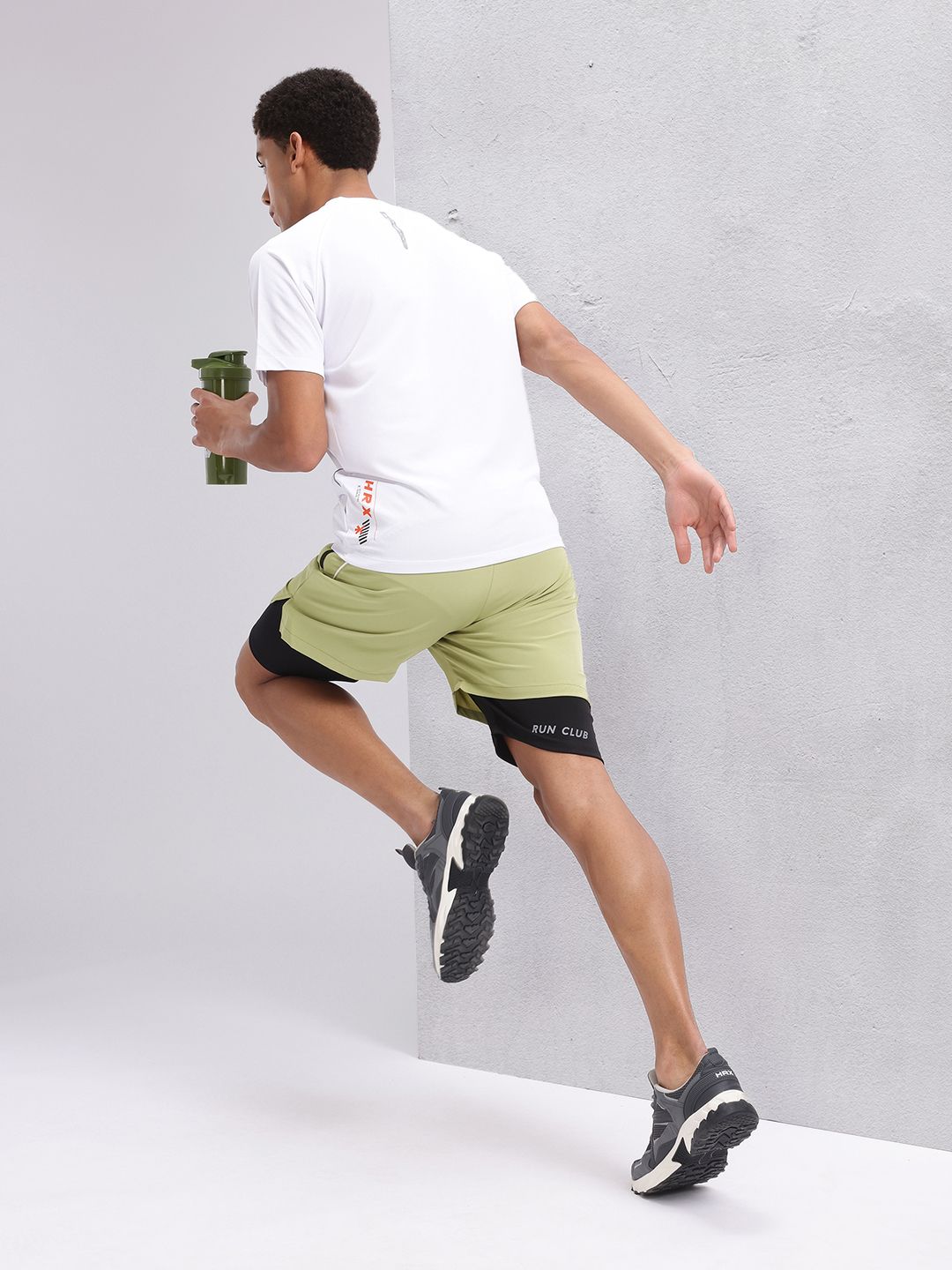 HRX by Hrithik Roshan Men Reflective Detail Rapid-Dry Running Shorts