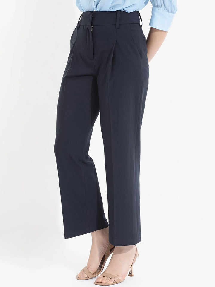RAREISM Women Straight Fit High-Rise Trousers