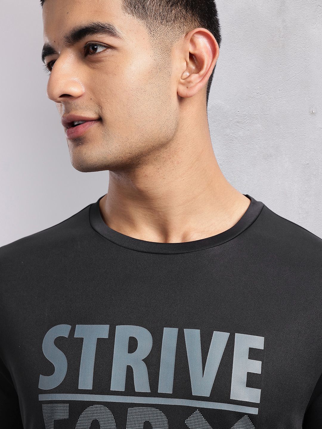 HRX by Hrithik Roshan Typography Printed Rapid-Dry Training T-shirt