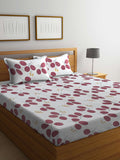 KLOTTHE Kapas Bunga 300 TC Dilengkapi Cadar Double Halus dengan 2 Sarung Bantal-250 x 225 cm