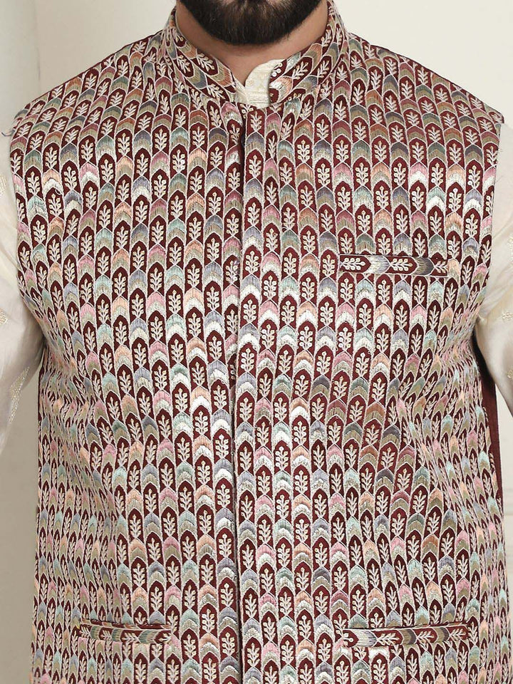 SOJANYA Jaket Nehru Sulam Lelaki