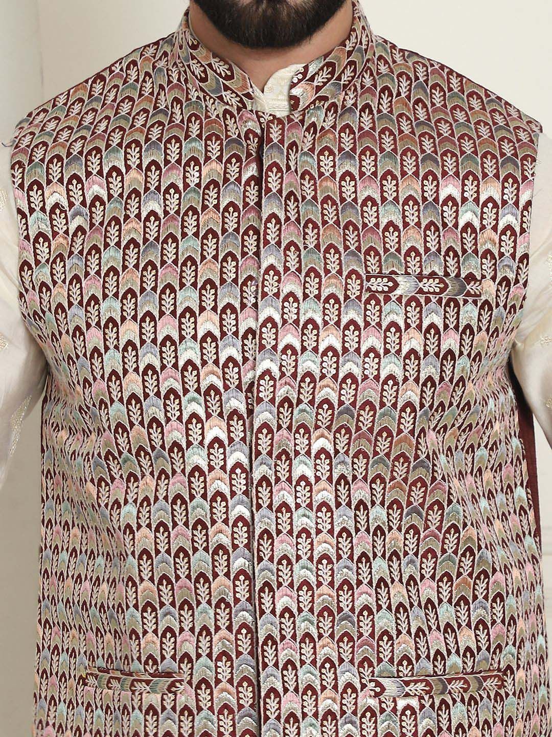 SOJANYA Jaket Nehru Sulam Lelaki
