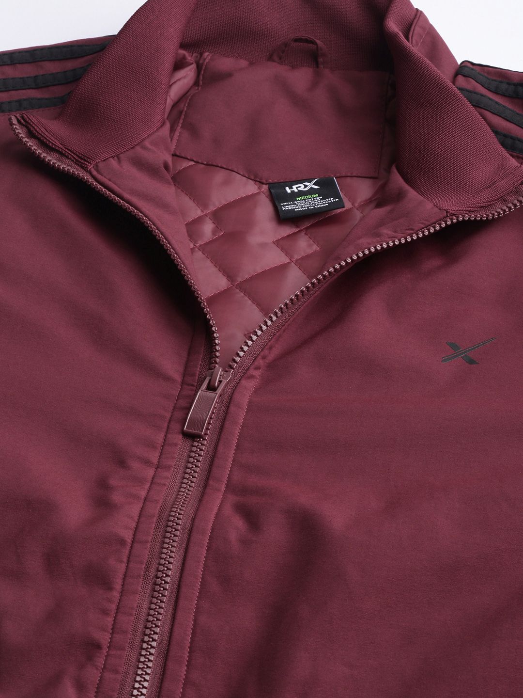 HRX by Hrithik Roshan Men Maroon Solid Active Bomber Jacket