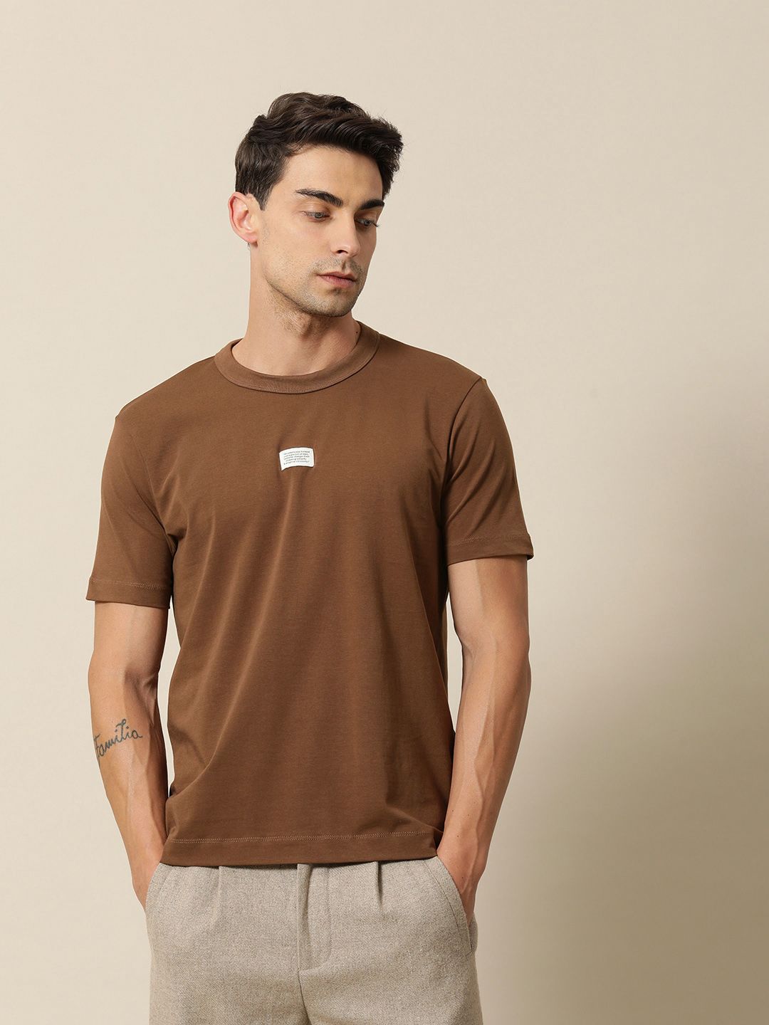 Mr Bowerbird Round Neck Tailored Fit Philsosophy Muscle T-shirt