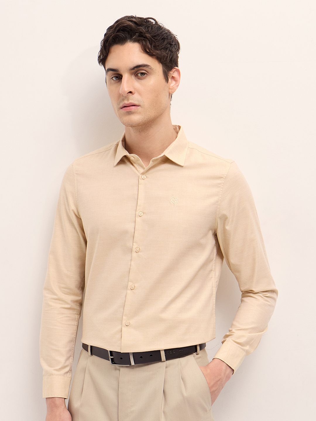 THE BEAR HOUSE Men Tailored Fit Opaque Formal Shirt