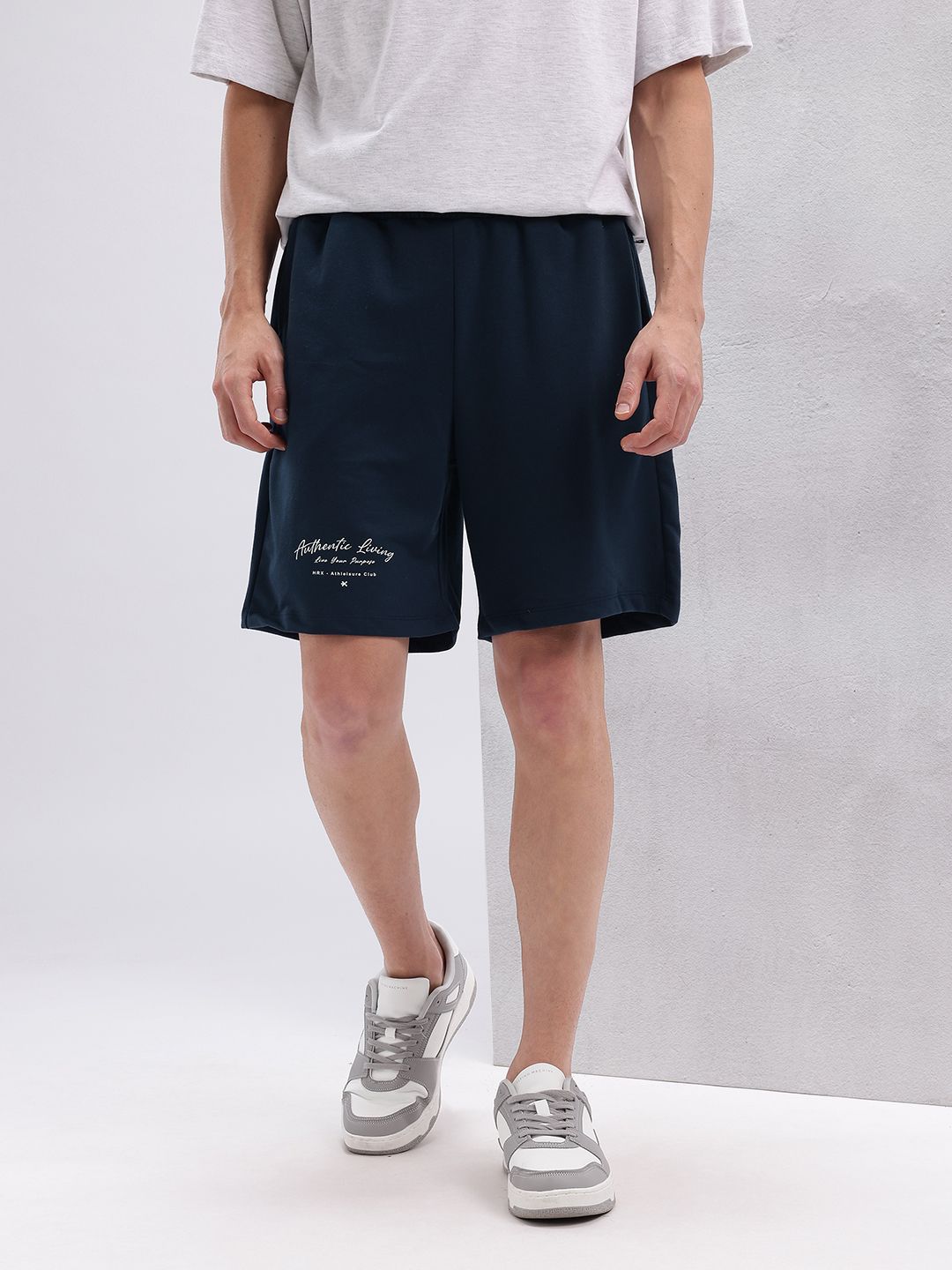 HRX by Hrithik Roshan Men Typography Print Detail Lifestyle Shorts