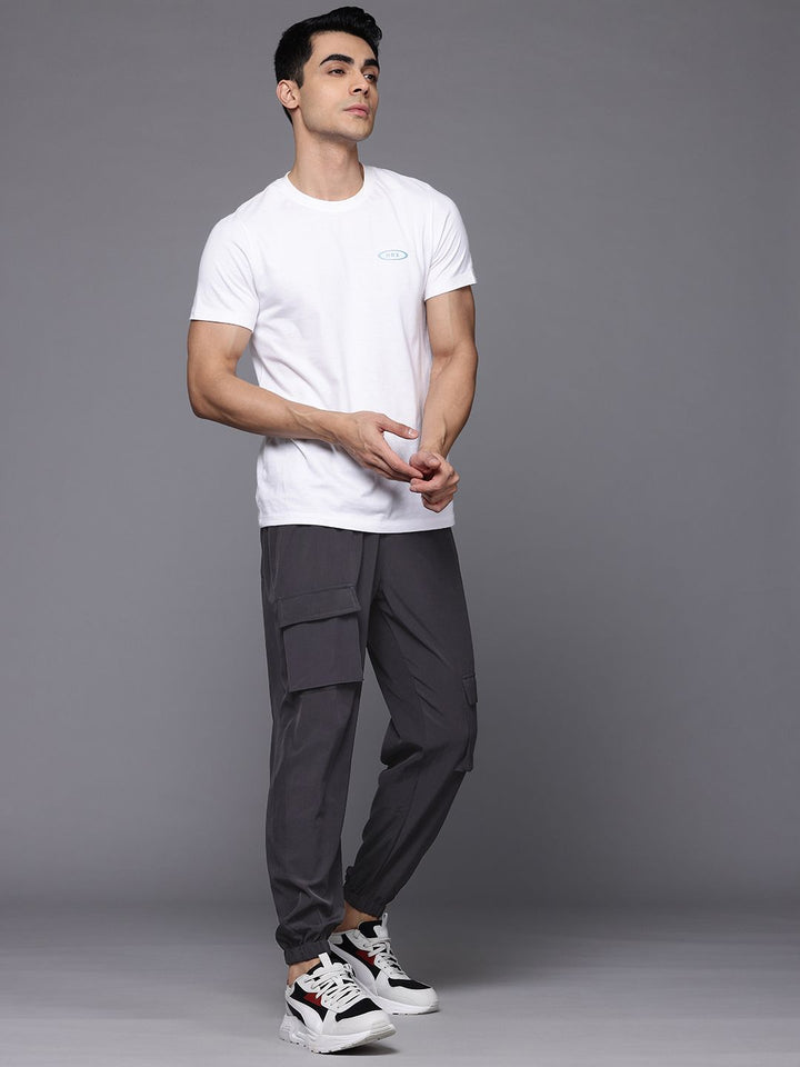 HRX by Hrithik Roshan Men Mid-Rise Cargo Style Lifestyle Joggers