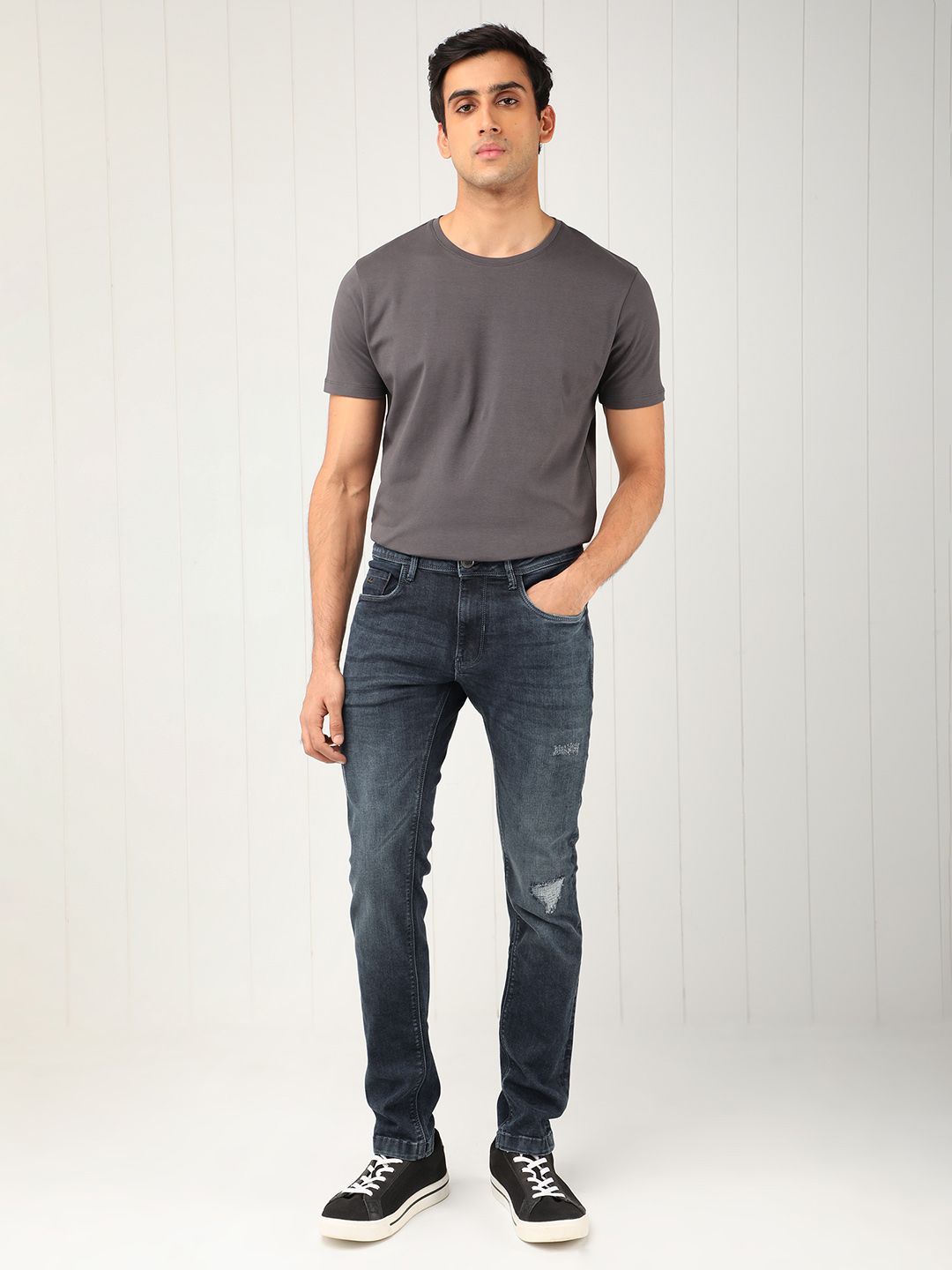 RARE RABBIT Men Lormes Slim Fit Cotton Jeans